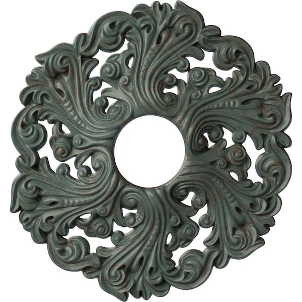 Ekena Millwork Orrington Medallion (Canopies up to 4 3/4"), 19 5/8"OD x 4 3/4"ID x 1 3/4"P, Cloud Burst Crackle CM19ORCBC - main